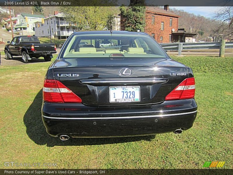 Black Onyx / Ecru 2006 Lexus LS 430