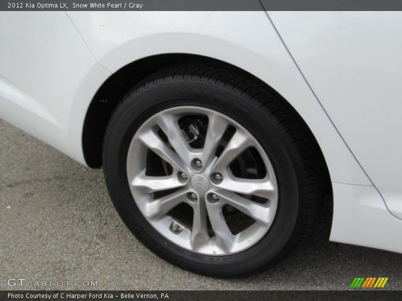 Snow White Pearl / Gray 2012 Kia Optima LX
