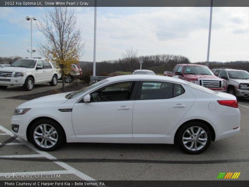 Snow White Pearl / Gray 2012 Kia Optima LX
