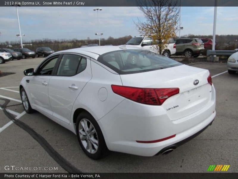 Snow White Pearl / Gray 2012 Kia Optima LX