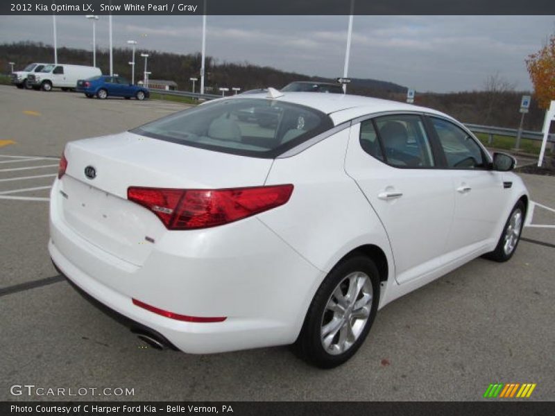 Snow White Pearl / Gray 2012 Kia Optima LX