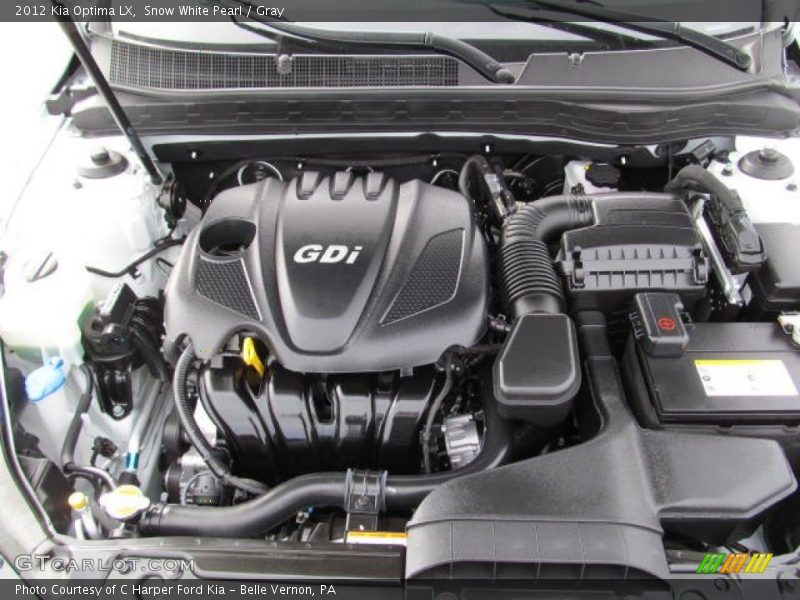 Snow White Pearl / Gray 2012 Kia Optima LX