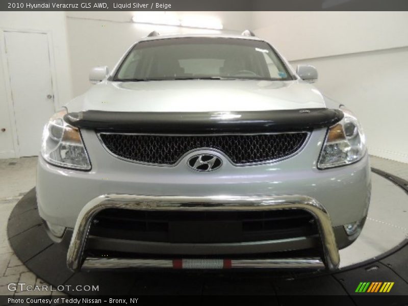 Liquid Silver / Beige 2010 Hyundai Veracruz GLS AWD