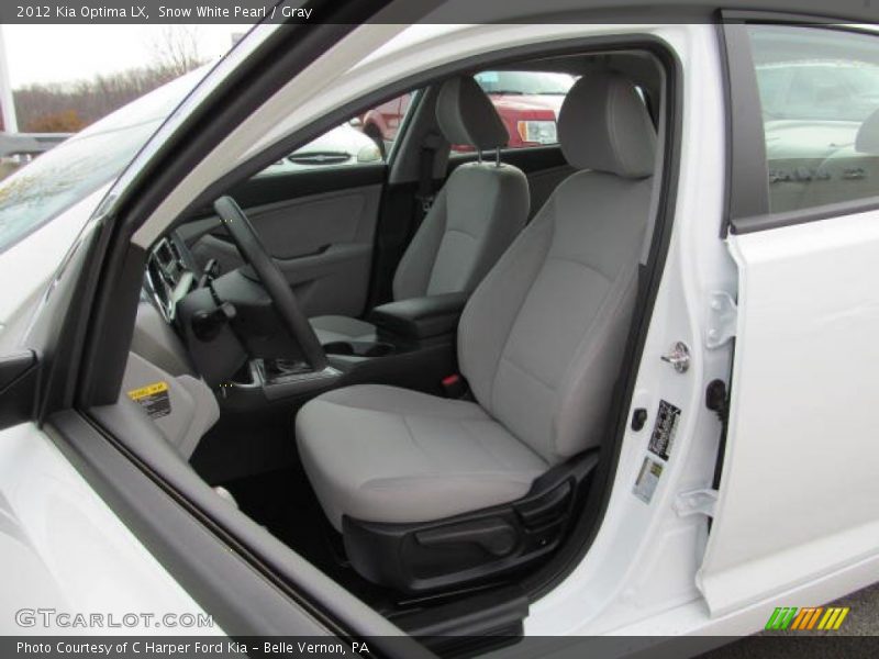 Snow White Pearl / Gray 2012 Kia Optima LX