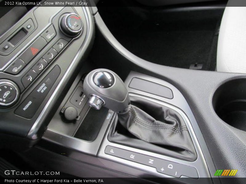 Snow White Pearl / Gray 2012 Kia Optima LX