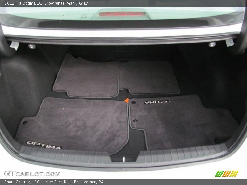 Snow White Pearl / Gray 2012 Kia Optima LX