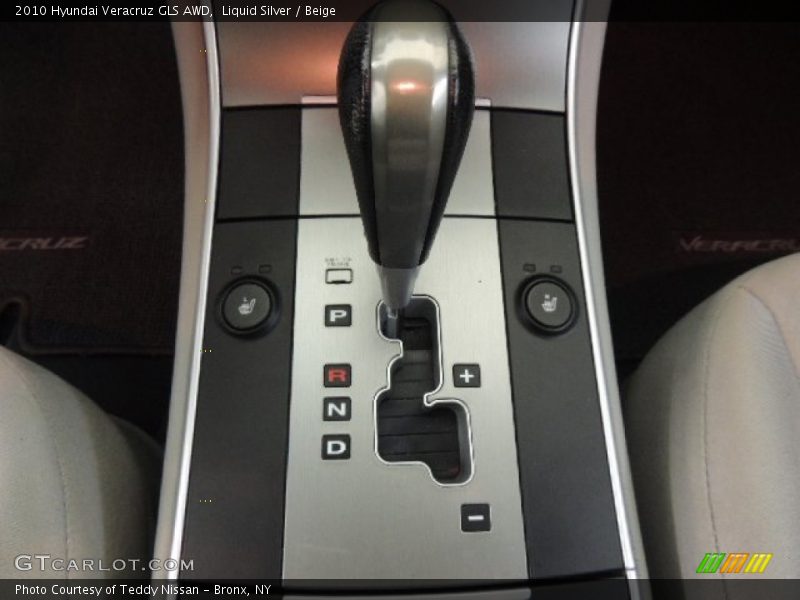 Liquid Silver / Beige 2010 Hyundai Veracruz GLS AWD