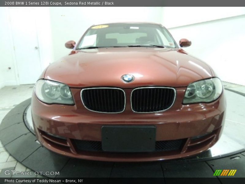 Sedona Red Metallic / Black 2008 BMW 1 Series 128i Coupe