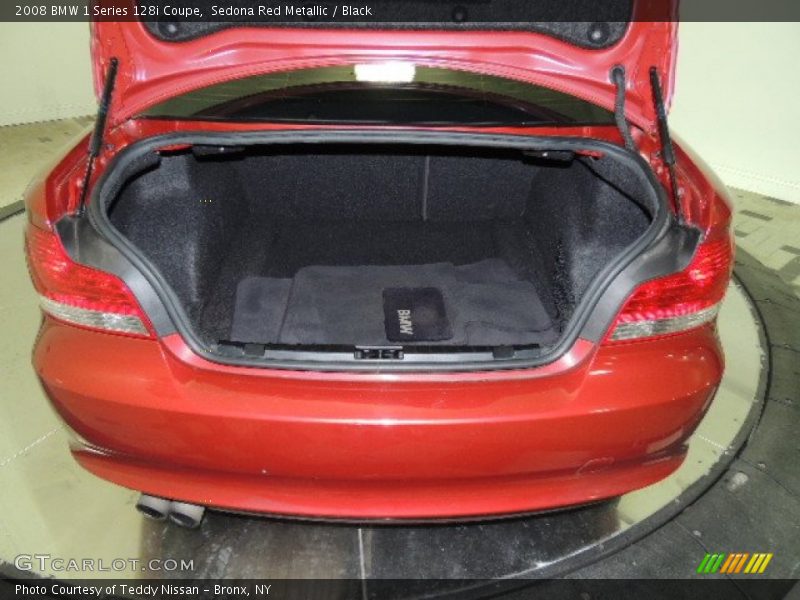 Sedona Red Metallic / Black 2008 BMW 1 Series 128i Coupe