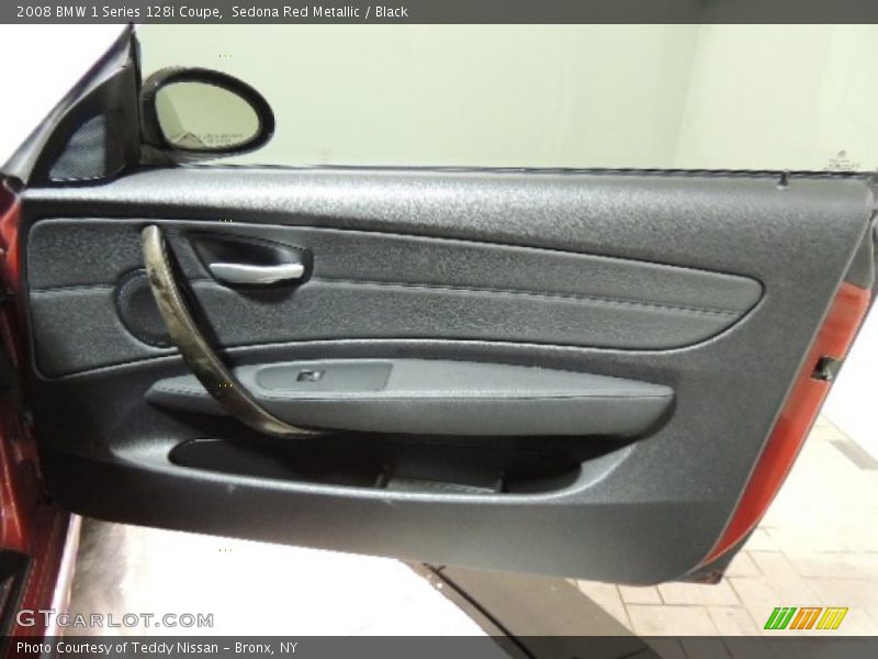 Sedona Red Metallic / Black 2008 BMW 1 Series 128i Coupe