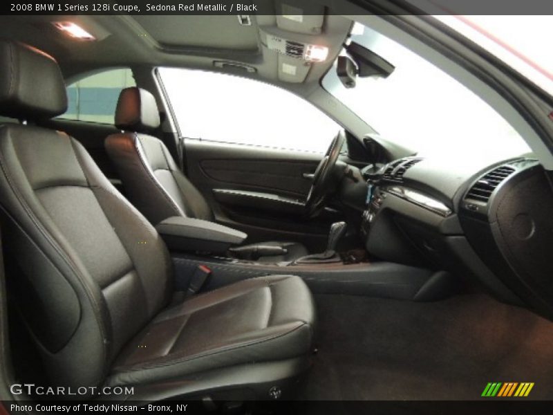 Sedona Red Metallic / Black 2008 BMW 1 Series 128i Coupe