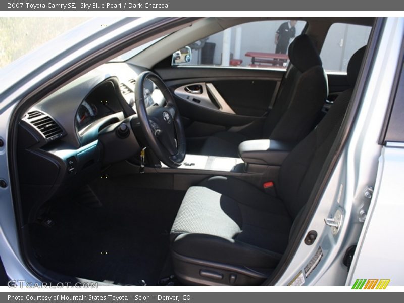 Sky Blue Pearl / Dark Charcoal 2007 Toyota Camry SE