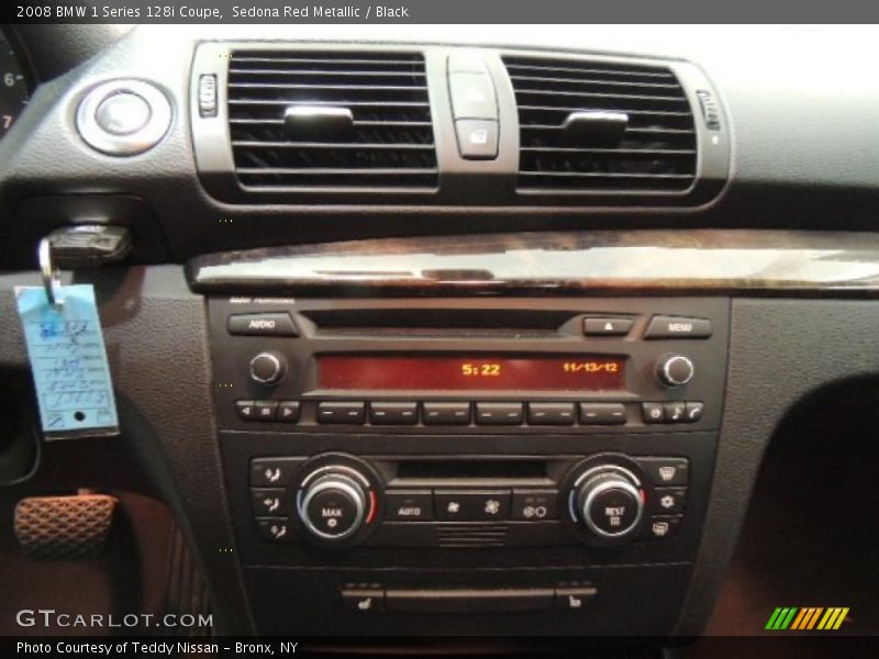 Sedona Red Metallic / Black 2008 BMW 1 Series 128i Coupe