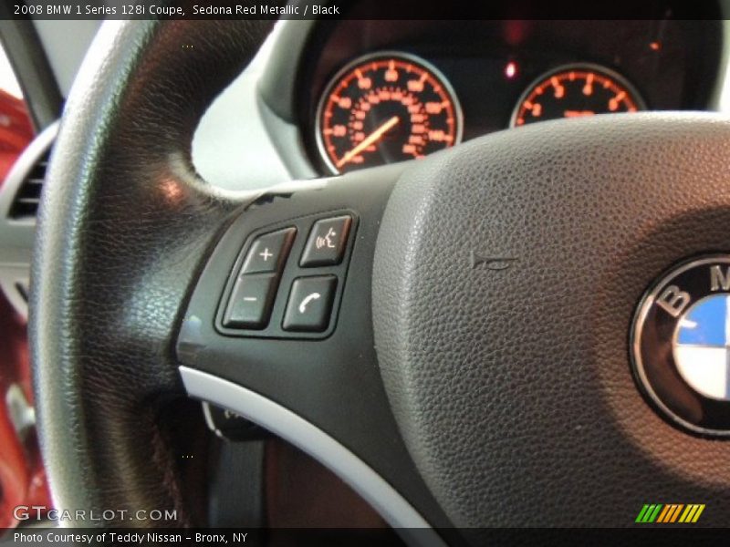 Sedona Red Metallic / Black 2008 BMW 1 Series 128i Coupe