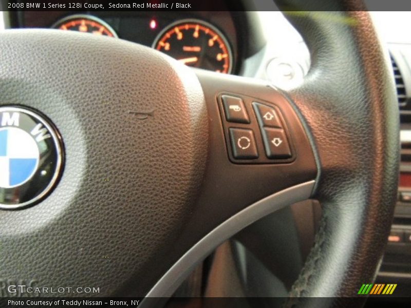 Sedona Red Metallic / Black 2008 BMW 1 Series 128i Coupe