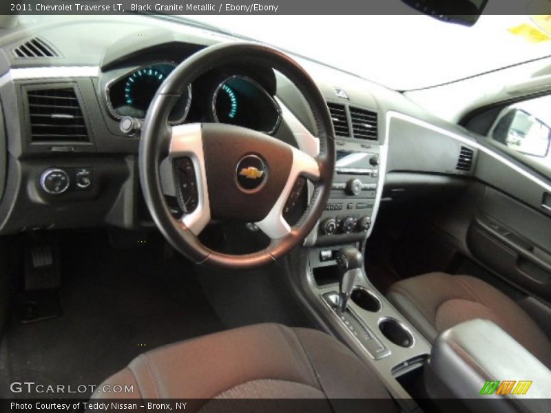 Black Granite Metallic / Ebony/Ebony 2011 Chevrolet Traverse LT