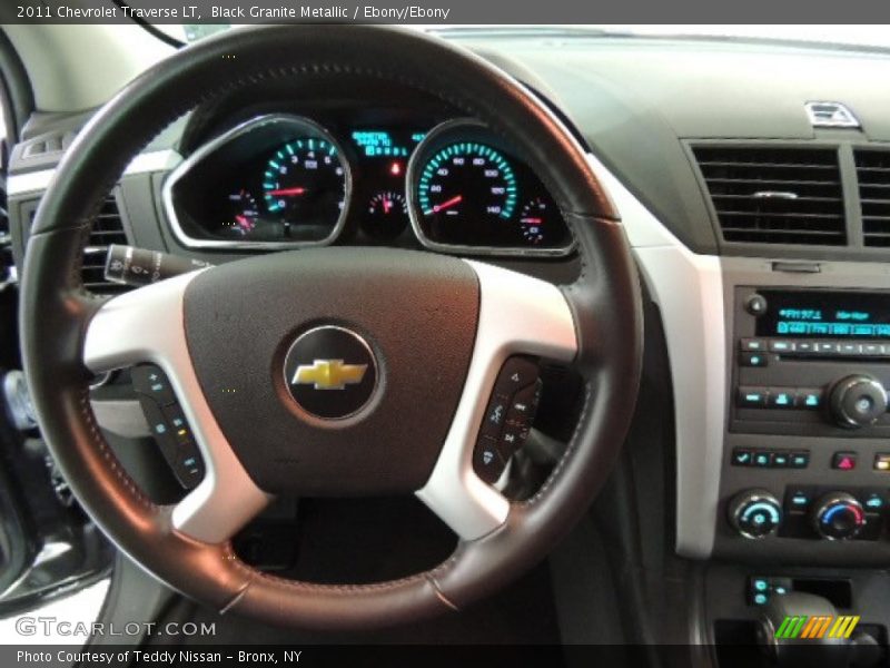 Black Granite Metallic / Ebony/Ebony 2011 Chevrolet Traverse LT
