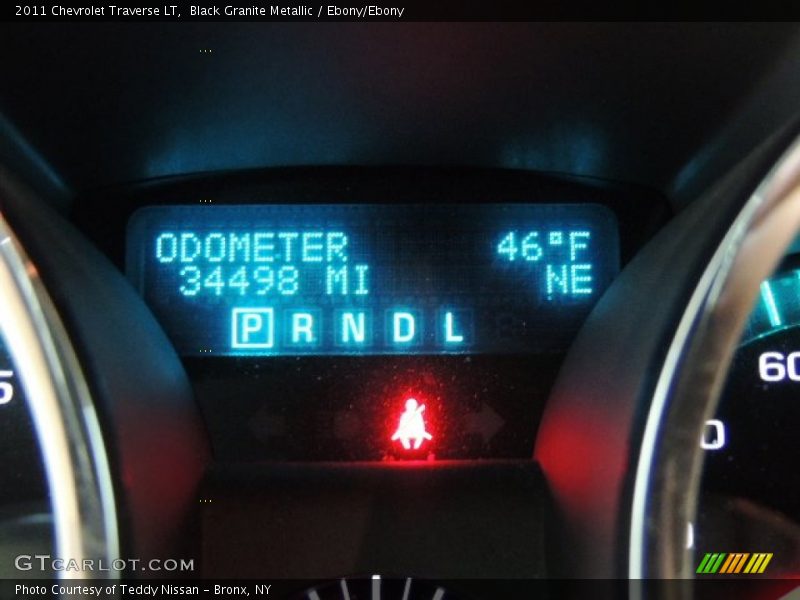 Black Granite Metallic / Ebony/Ebony 2011 Chevrolet Traverse LT