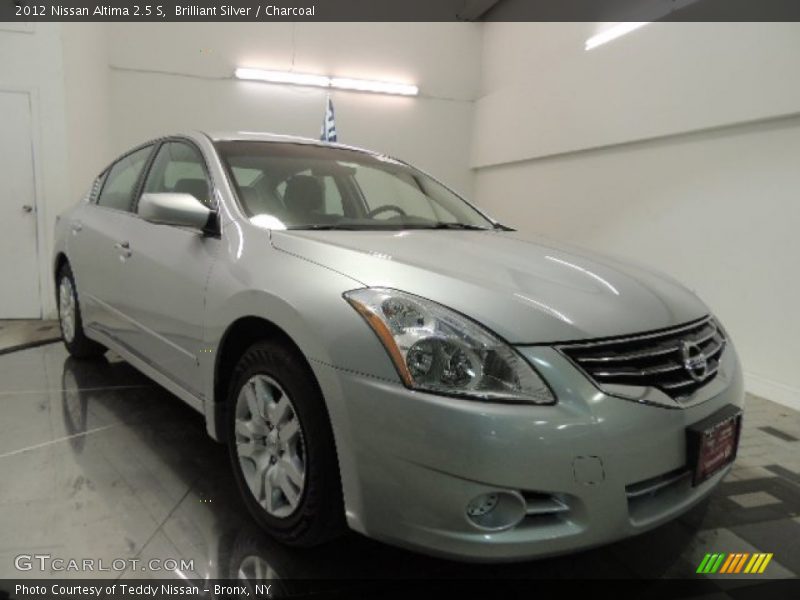 Brilliant Silver / Charcoal 2012 Nissan Altima 2.5 S