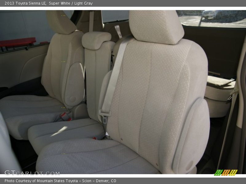 Super White / Light Gray 2013 Toyota Sienna LE