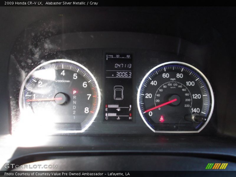 Alabaster Silver Metallic / Gray 2009 Honda CR-V LX