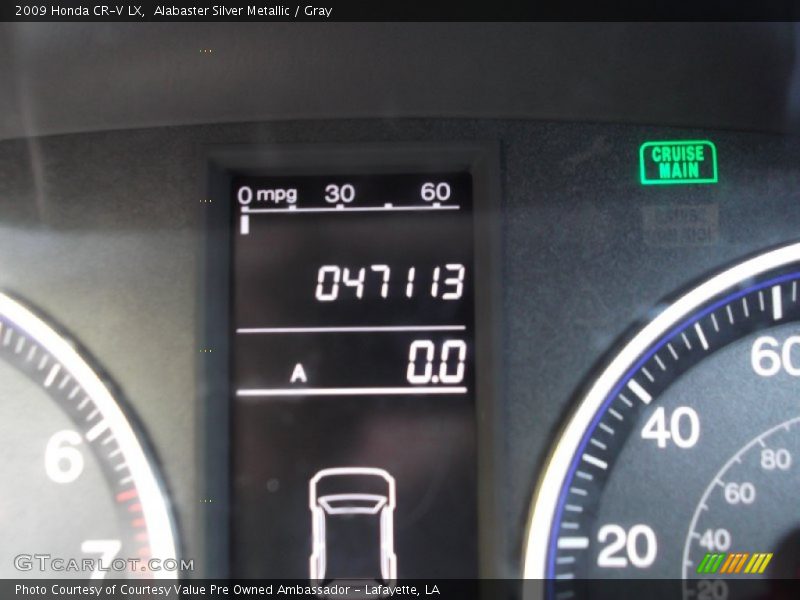 Alabaster Silver Metallic / Gray 2009 Honda CR-V LX