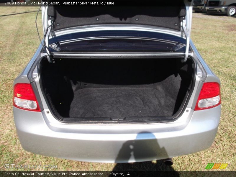 Alabaster Silver Metallic / Blue 2009 Honda Civic Hybrid Sedan