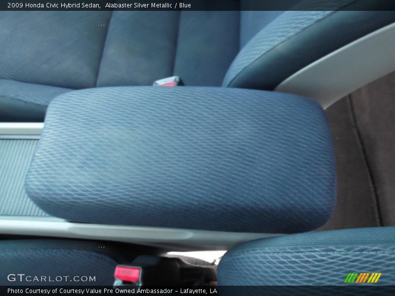 Alabaster Silver Metallic / Blue 2009 Honda Civic Hybrid Sedan