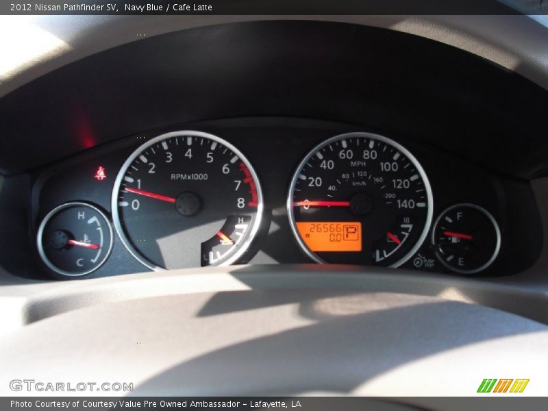 Navy Blue / Cafe Latte 2012 Nissan Pathfinder SV