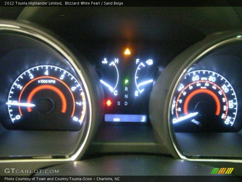 Blizzard White Pearl / Sand Beige 2012 Toyota Highlander Limited