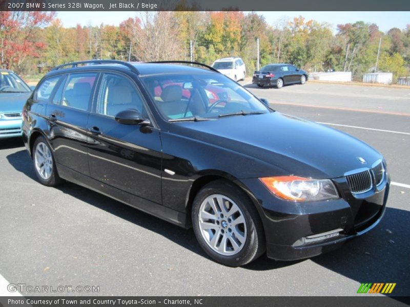 Jet Black / Beige 2007 BMW 3 Series 328i Wagon
