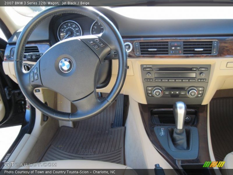 Jet Black / Beige 2007 BMW 3 Series 328i Wagon