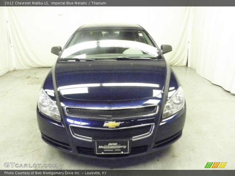 Imperial Blue Metallic / Titanium 2012 Chevrolet Malibu LS