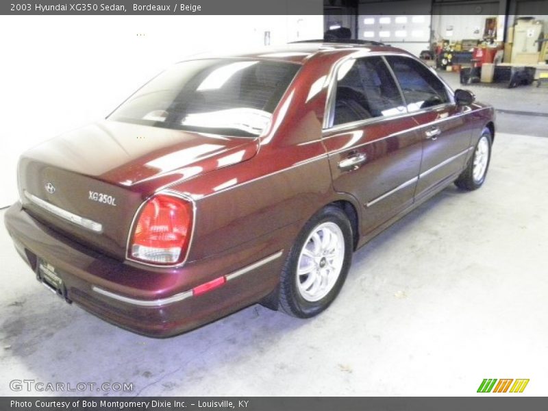 Bordeaux / Beige 2003 Hyundai XG350 Sedan