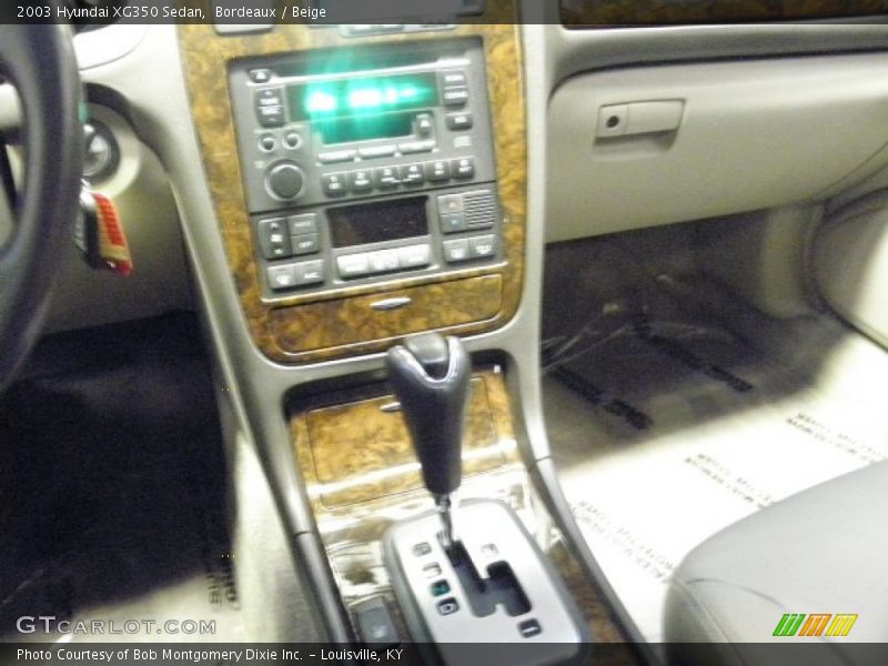 Bordeaux / Beige 2003 Hyundai XG350 Sedan
