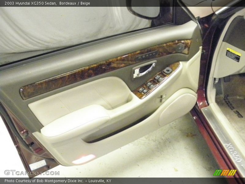 Bordeaux / Beige 2003 Hyundai XG350 Sedan