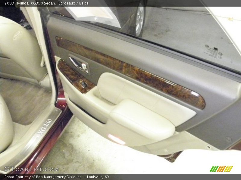 Bordeaux / Beige 2003 Hyundai XG350 Sedan
