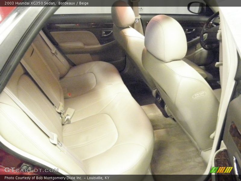 Bordeaux / Beige 2003 Hyundai XG350 Sedan