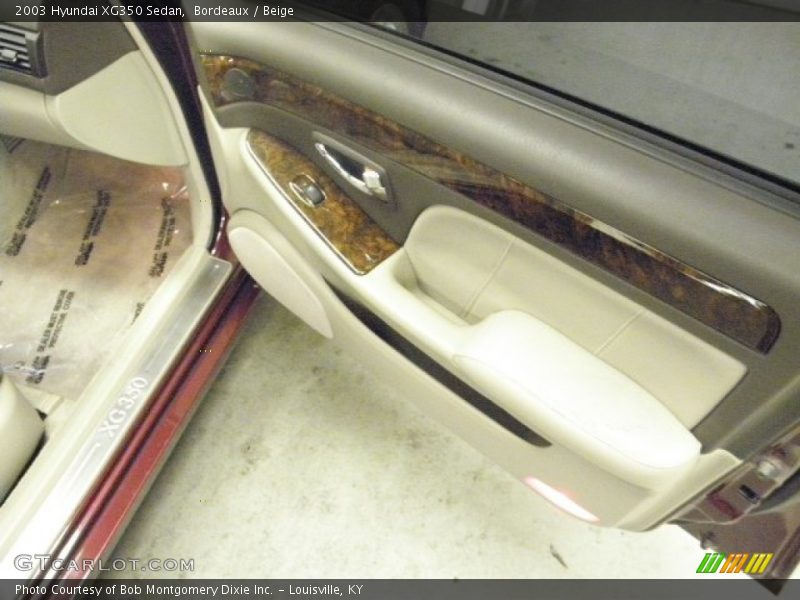 Bordeaux / Beige 2003 Hyundai XG350 Sedan