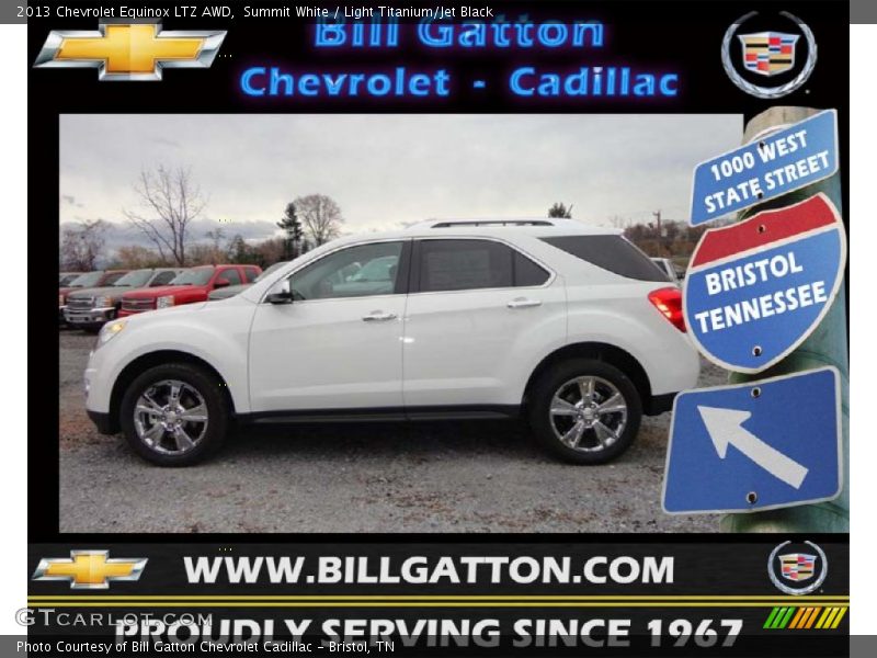 Summit White / Light Titanium/Jet Black 2013 Chevrolet Equinox LTZ AWD