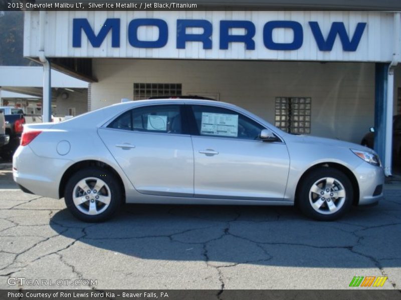 Silver Ice Metallic / Jet Black/Titanium 2013 Chevrolet Malibu LT
