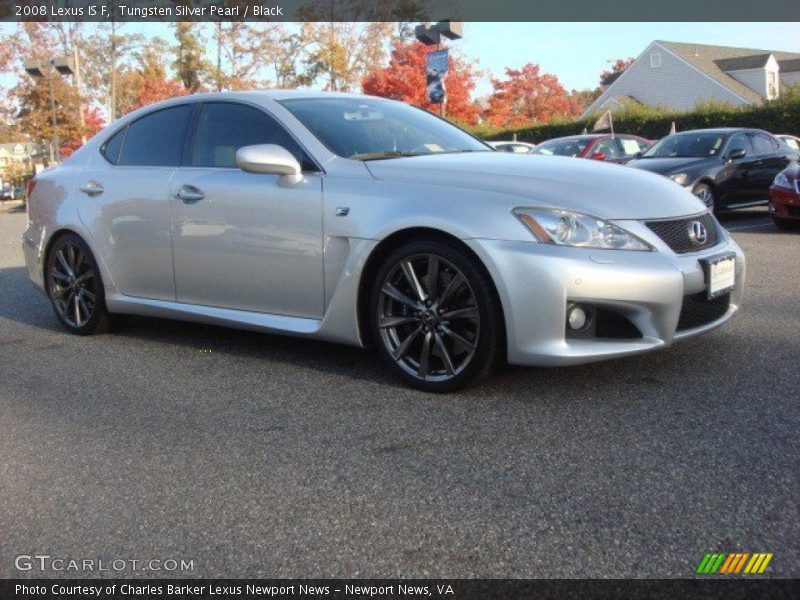 Tungsten Silver Pearl / Black 2008 Lexus IS F