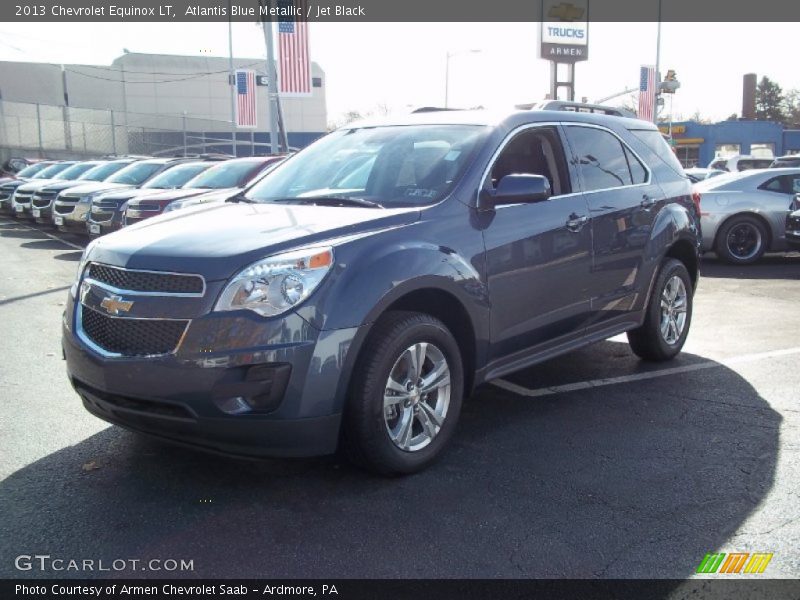 Atlantis Blue Metallic / Jet Black 2013 Chevrolet Equinox LT