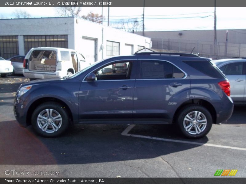 Atlantis Blue Metallic / Jet Black 2013 Chevrolet Equinox LT