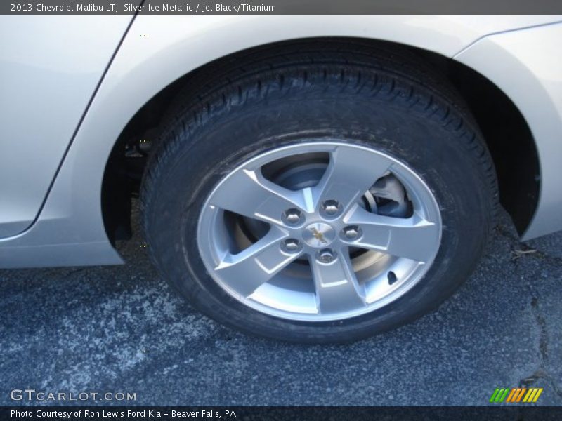 Silver Ice Metallic / Jet Black/Titanium 2013 Chevrolet Malibu LT