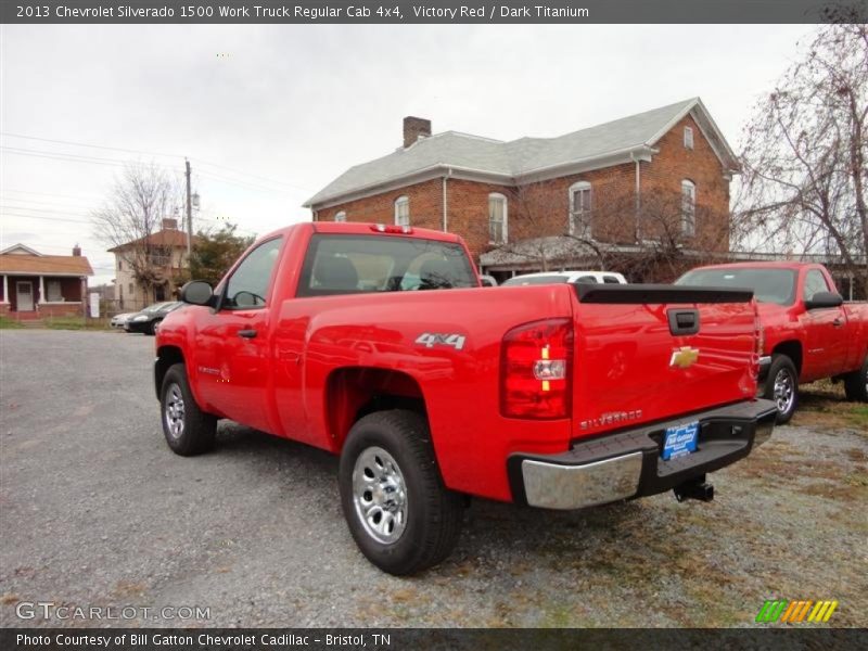 Victory Red / Dark Titanium 2013 Chevrolet Silverado 1500 Work Truck Regular Cab 4x4