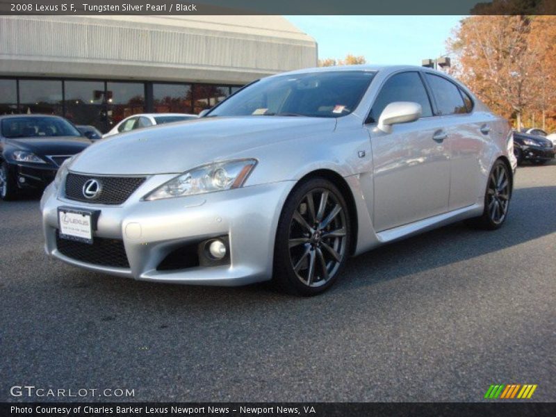 Tungsten Silver Pearl / Black 2008 Lexus IS F
