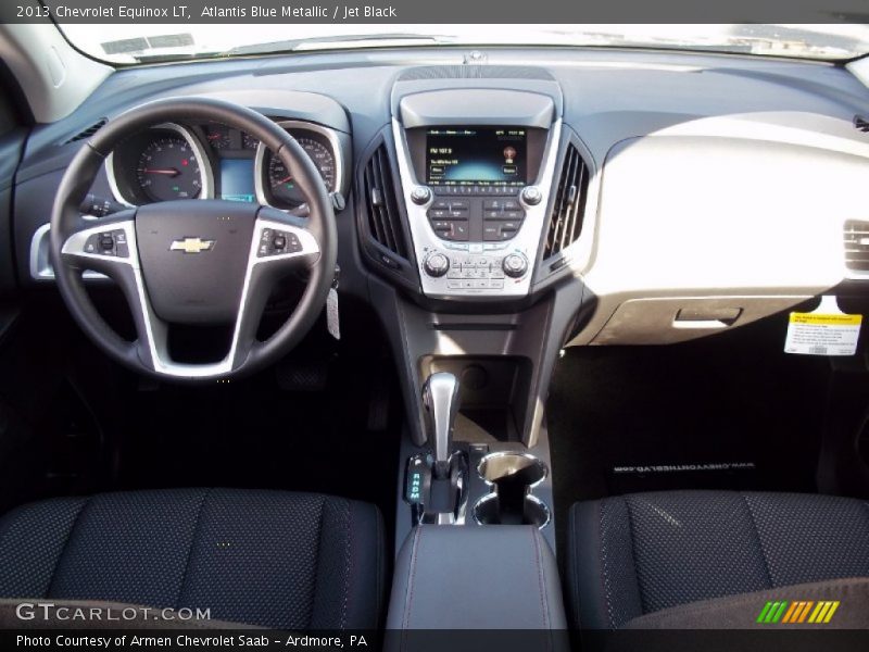 Atlantis Blue Metallic / Jet Black 2013 Chevrolet Equinox LT