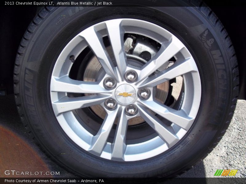 Atlantis Blue Metallic / Jet Black 2013 Chevrolet Equinox LT