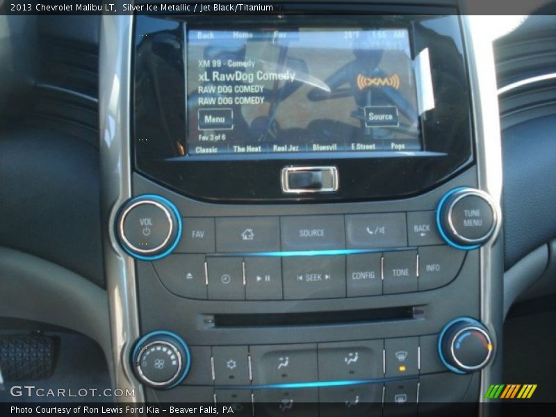 Silver Ice Metallic / Jet Black/Titanium 2013 Chevrolet Malibu LT